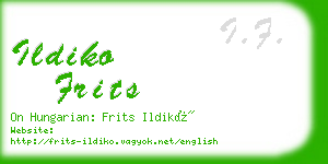 ildiko frits business card
